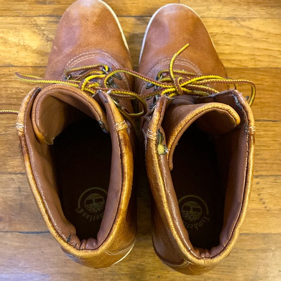 Vintage Timberland wedge boot brown size 8.5 - Picture 6 of 8
